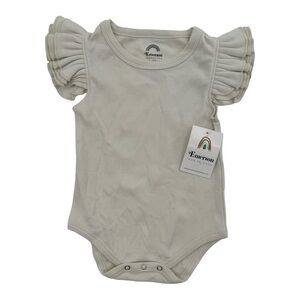 6/12 NWT Emerson Ivory Bodysuit Organic Cotton
